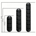 Silicone Cable Organizer Set — Black, 3 Pieces