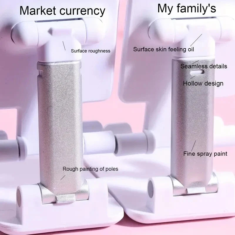 Adjustable Phone Desk Stand — Black or White
