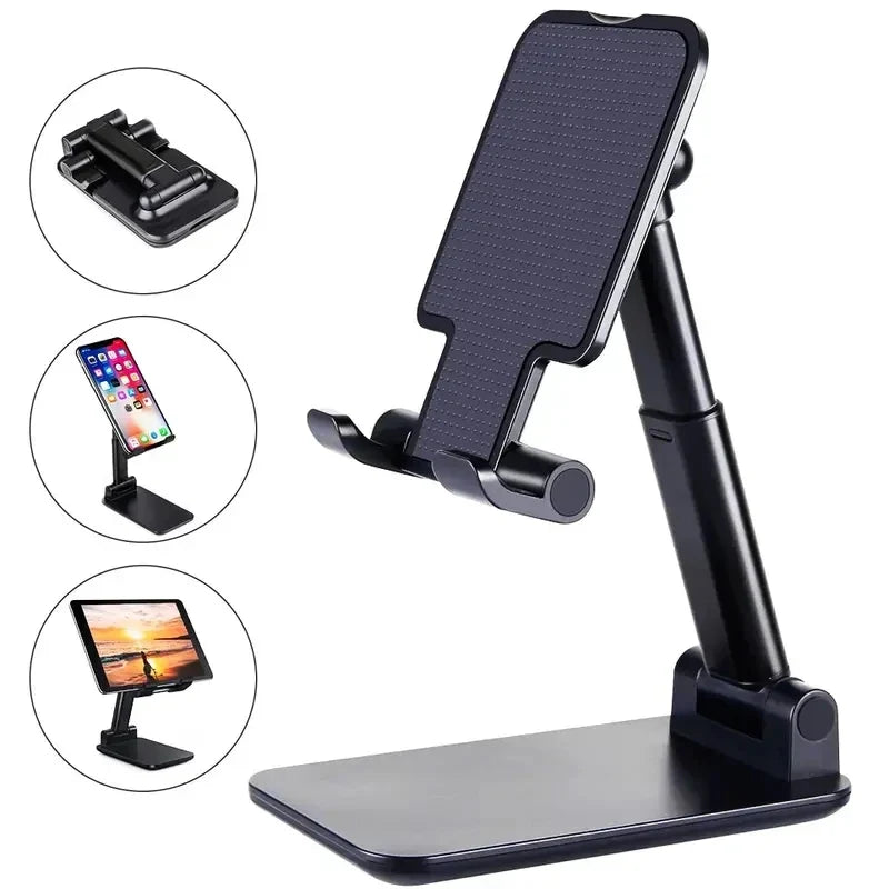 Adjustable Phone Desk Stand — Black or White